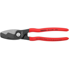 Cortacables Knipex con doble filo bruñido, recubierto de plástico 200 mm 95 11 200
