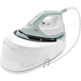 Steam iron AEG ST6-1-4LG with vertical steam function and non-stick soleplate