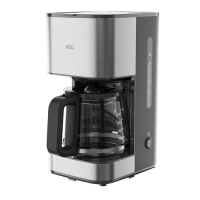 Автоматическая кофемашина AEG -950008744 / стеклянный кувшин / 12 чашек / мощность 11000Вт 