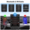2G + 64G CAMECHO 9,5-дюймовый вертикальный экран 1 DIN автомагнитола Беспроводная связь CarPlay Android Auto, 1 DIN Android автомагнитола с Mirror Link GPS WiFi Bluetooth FM RDS EQ SWC + камера заднего вида + микрофон