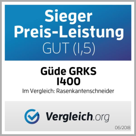 Триммер для травы Gude GRKS 1400, 4700 об/мин, 3 колеса, вращающиеся ножи 