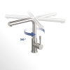 Villeroy & Boch - Mezclador monomando para ducha y lavabo, acero inoxidable macizo