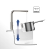 Villeroy & Boch - Mezclador monomando para ducha y lavabo, acero inoxidable macizo