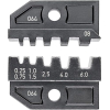 Matriz de crimpado KNIPEX para terminales de cable aislados y sin aislar.