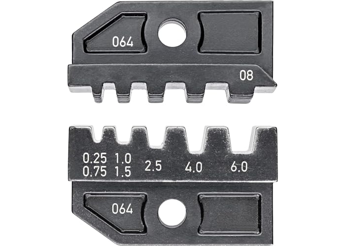 Matriz de crimpado KNIPEX para terminales de cable aislados y sin aislar. Matriz de crimpado KNIPEX para terminales de cable aislados y sin aislar.