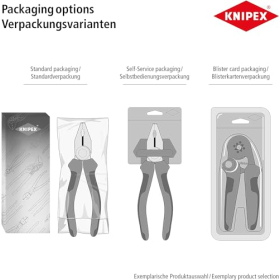 KNIPEX 3-piece tool set, professional assembly set, robust storage