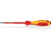 Destornillador de punta plana Knipex, mango aislado, VDE, 202 mm