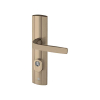 Bricard 9910191 - Juego de placas blindadas para puerta de entrada (para cilindro europeo), color ámbar