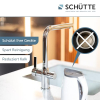 Grifo de cocina SCHÜTTE Aquastar Premium de 3 vías con agua con gas, color negro.