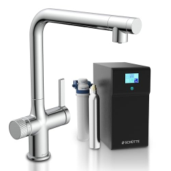SCHÜTTE AQUASTAR Gas Water Tap with Cooling and Filter System, 3-Way, Osmosis Filter