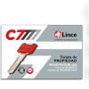Lince high security cylinder C7 L30+60 with 5 keys, nickel