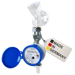 Water meter set for ZÄHLER tap with platform