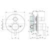 Скрытый смеситель для ванны Ideal Standard Ceraline, хромированный
