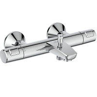 CERATHERM T25 thermostatic bathroom faucet, chrome