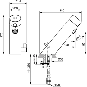 Ideal Standard elektronischer Mischer