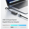 USB Ethernet адаптер Uni 3.0, 1000 Мбіт/с, підтримує MacBook, ПК, ноутбуки, без драйверів