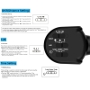Foco LED ZOFO 6000LM con detector de movimiento para exterior, lámpara LED superbrillante con detector de movimiento para exterior, foco LED para exterior 5000K, LED PIR impermeable IP65