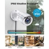 ZOSI 1080p CCTV Kit, 8CH DVR with (4) 2MP Outdoor Cameras, Night Vision, Remote Access