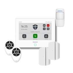 Smart Daewoo alarm system AM302 with 7" touchscreen & remote control