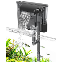 AQQA Aquariumfilter, hängend, Aktivkohle, biochemische Filterung