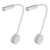 Artpad - 2 piezas de focos de pared blancos