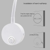 Artpad - 2 piezas de focos de pared blancos