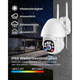 Outdoor 2K IP Camera – Night Vision, Motion Detection, Two-Way Audio, IP66