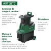 Bosch AXT 25 TC Turbinen-Gartenhäcksler 2500 W mit 53 L Fangbox