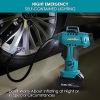 Аккумуляторный компрессор Mellif для Makita 18 В — аккумуляторный насос с давлением 160 фунтов на квадратный дюйм и автоматической остановкой