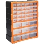 Organizer for tools and materials with removable containers