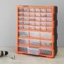 Organizer for tools and materials with removable containers