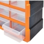 Organizer for tools and materials with removable containers