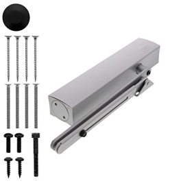 Cierrapuertas Burg-Wächter TS 4000 VS: resistente con ajuste continuo para puertas de hasta 180 kg, plateado