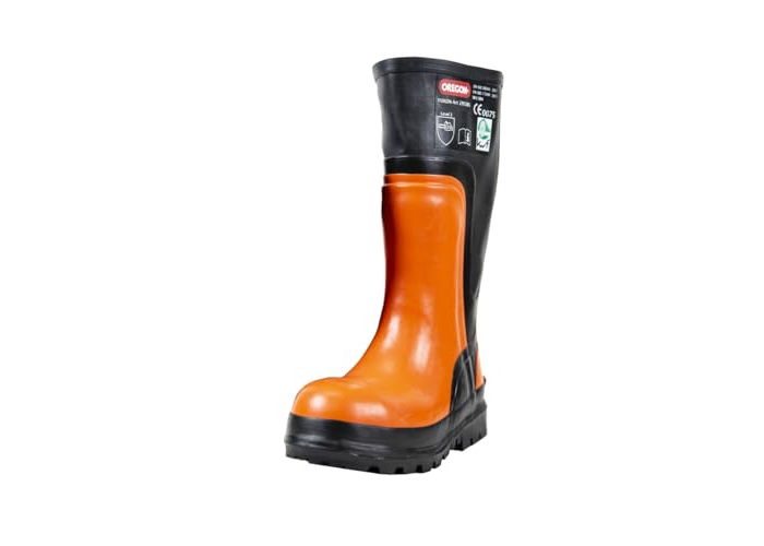 Oregon Yukon Gummistiefel mit Schnittschutz und Stahlkappe (Größe 44) Oregon Yukon Gummistiefel mit Schnittschutz und Stahlkappe (Größe 44)