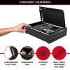 MASTER LOCK Biometric Compact Safe [Fingerprint and Combination Opening] MLD08EB – Ideal for valuables, electronic devices, small items, handguns