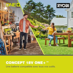 Аккумуляторный кусторез RYOBI 18 В One+ OPT1845, 45 см, телескопическая ручка, наклонная