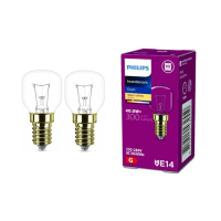 Philips Backofenlampe E14 40W, hitzebeständig bis 300°C, 2 Stück 