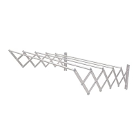 Amig – Ausziehbare Wäscheleine für die Wand – Robustes Aluminium