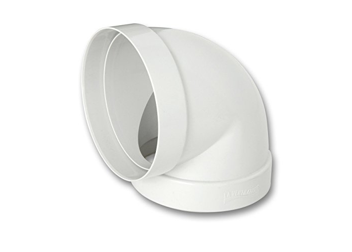 The Ventilazione CCR100B Curva 90° F/F in ABS for Aerazione Canalizzata, diameter 100 mm The Ventilazione CCR100B Curva 90° F/F in ABS for Aerazione Canalizzata, diameter 100 mm