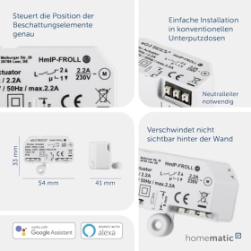 Actuador de conmutación/medición IP Homematic