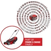 Газонокосилка аккумуляторная Einhell City GE-CM 18/30 Li Kit Power X-Change (18 В, ширина кошения 30 см, до 150 м², бесщёточная, травосборник 25 л, высота кошения 30–70 мм, аккумулятор ёмкостью 3,0 А·ч + зарядное устройство)