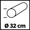 Einhell lawn roller 57, 57 cm roller width, 32 cm diameter, 46 L filling volume, GC-GR 57