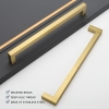Ручка для кухни и ванной комнаты Goldenwarm золотистого оттенка – Винтаж LSJ12GD320 – Ручки для ящиков и шкафов – Нержавеющая сталь – 320 мм