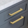 Ручка для кухни и ванной комнаты Goldenwarm золотистого оттенка – Винтаж LSJ12GD320 – Ручки для ящиков и шкафов – Нержавеющая сталь – 320 мм