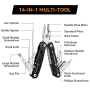 Alicates multiusos morpilot: alicates 25 en 1, destornillador 11 en 1, alicates multifuncionales de acero inoxidable,