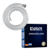 STARBATH 2 m verdrehsicherer Duschkopf, 200 cm flexibler Duschkopf – flexibler Duschkopf, knicksicher, auslaufsicher, Standard-Anschluss 1/2 Zoll, Chrom