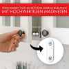 Loumaxx Magnetschnäpper, Magnetschloss, Magnetverschluss, Türmagnet, Möbelmagnet, Schranktürmagnet, Magnettürschließer, Haltemagnet (weiß)
