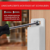 Loumaxx Magnetschnäpper, Magnetschloss, Magnetverschluss, Türmagnet, Möbelmagnet, Schranktürmagnet, Magnettürschließer, Haltemagnet (weiß)