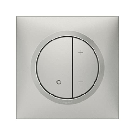 Legrand – Варіатор для всіх ламп Dooxie 2 Fils Sans Neutre Livré avec Plaque Carrée Alu