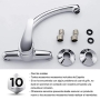 Single lever wall faucet for the kitchen - Cubee